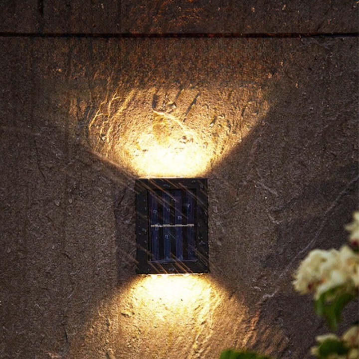 Solvane Solar LED Außenlampe – Modernes Design mit Automatischem Sensor