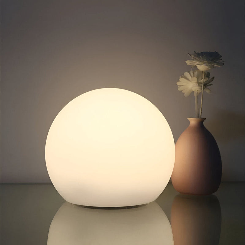 Zelviora Tischlampe – LED Kugel mit Dynamischem Farbwechsel