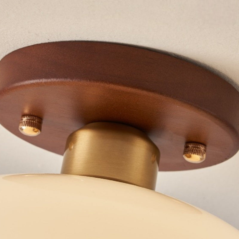 Avelune Deckenlampe – Bauhaus-Design mit Holz-Akzent