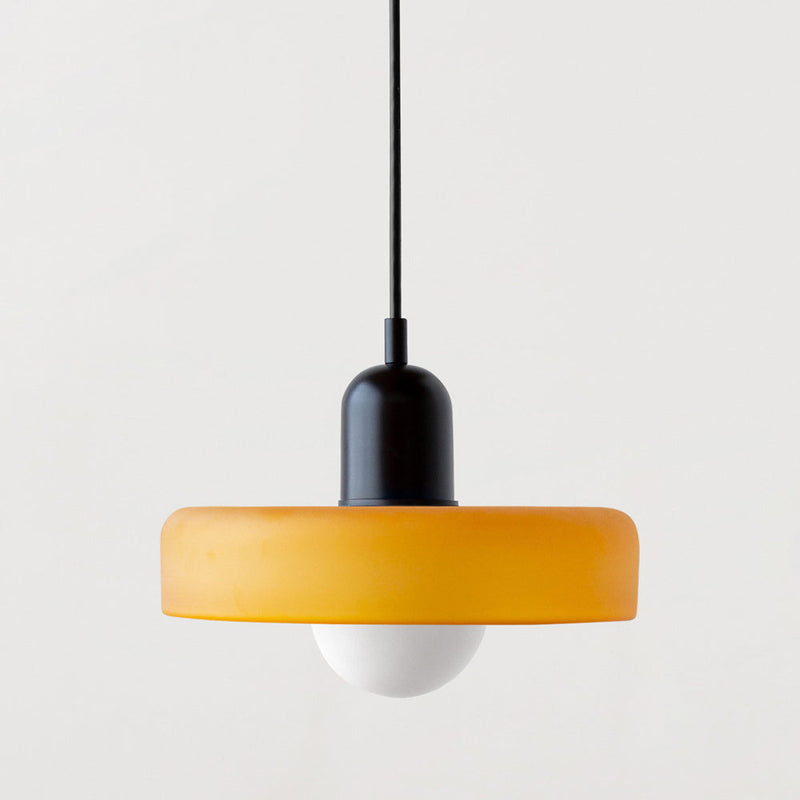 ColorLoop Pendelleuchte – Kunstzinnige Bauhaus-Hängelampe mit Warmlicht