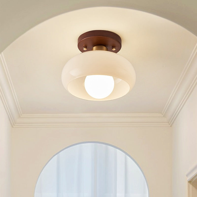 Avelune Deckenlampe – Bauhaus-Design mit Holz-Akzent