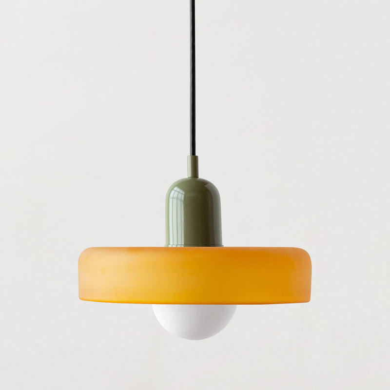 ColorLoop Pendelleuchte – Kunstzinnige Bauhaus-Hängelampe mit Warmlicht