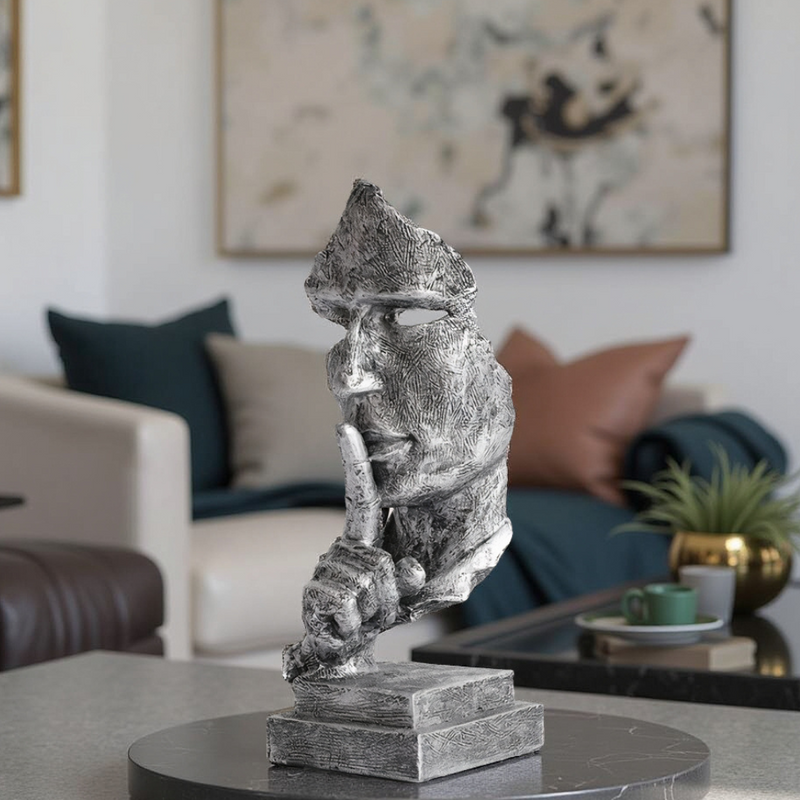 Varevia Abstrakte Skulptur – Gesichtsskulptur mit Symbolischer Ausstrahlung