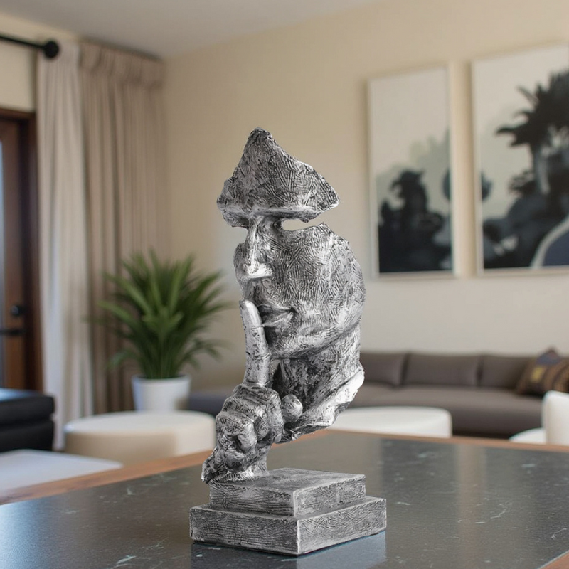 Varevia Abstrakte Skulptur – Gesichtsskulptur mit Symbolischer Ausstrahlung