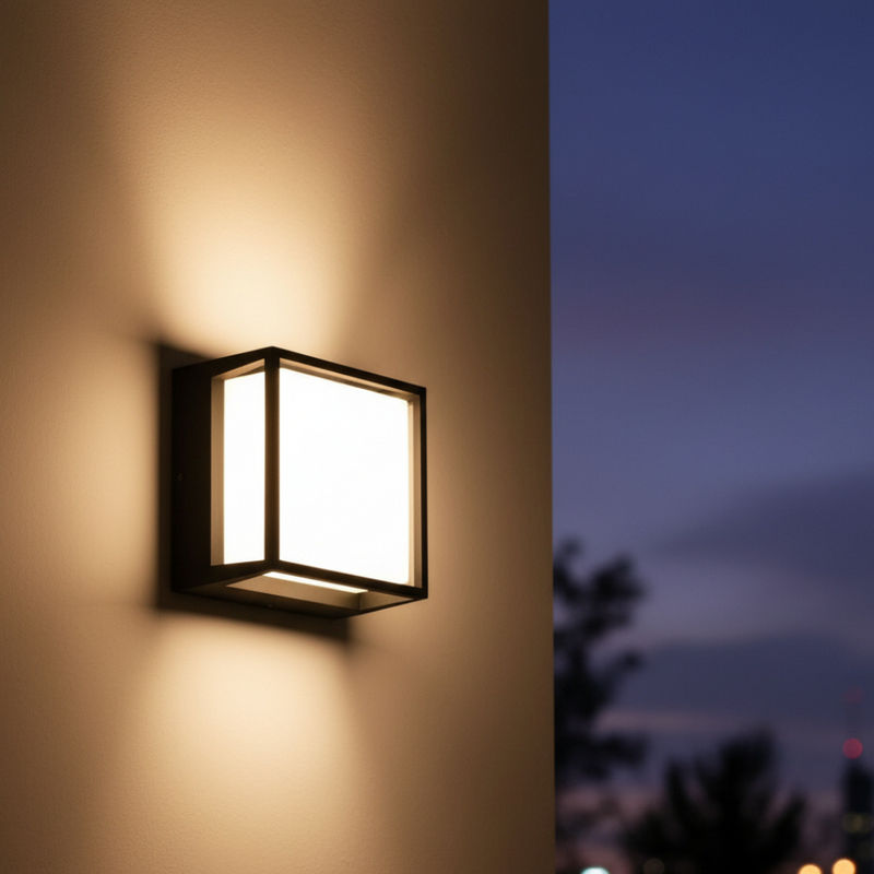 Norevexa Kubus Außenwandlampe – Moderne Fassadenbeleuchtung