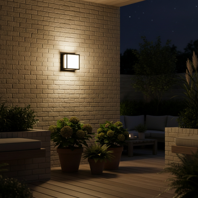 Norevexa Kubus Außenwandlampe – Moderne Fassadenbeleuchtung