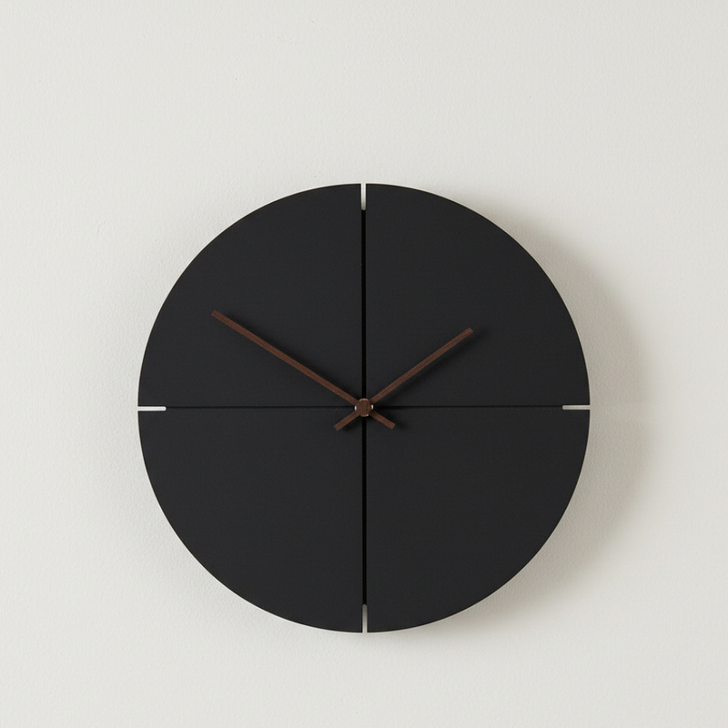 Velanor Stille Wanduhr – Holzdesign mit Geräuschlosem Uhrwerk