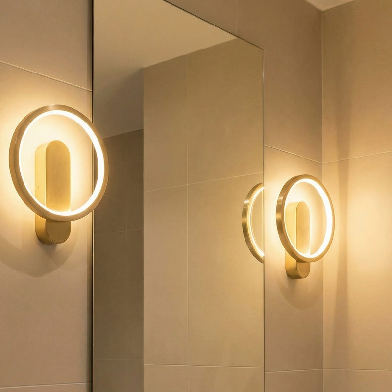 Varelia Mondwandlampe – Rundes Design mit Drei Lichtfarben