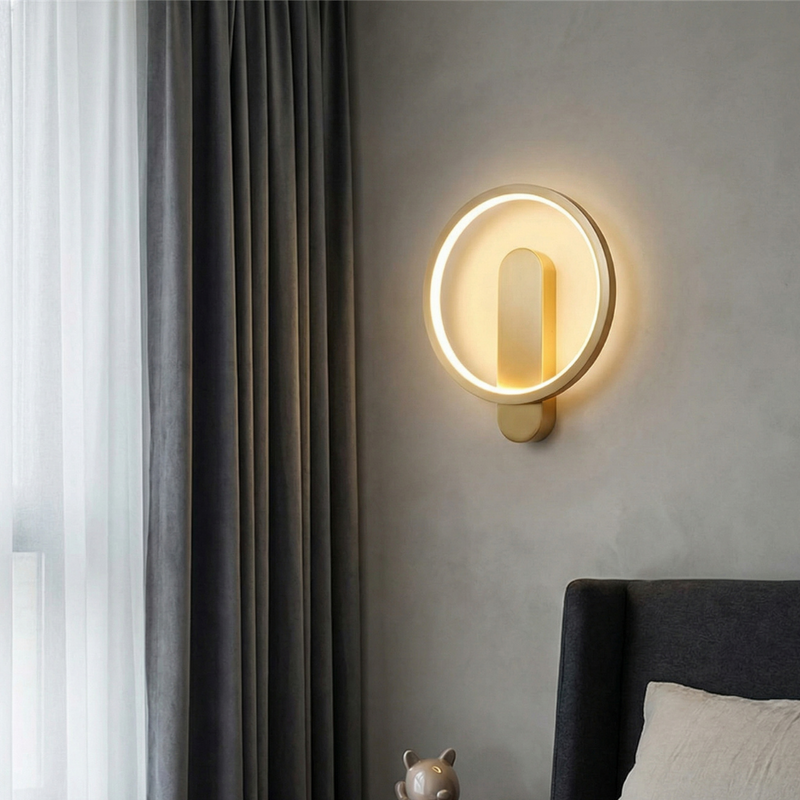 Varelia Mondwandlampe – Rundes Design mit Drei Lichtfarben