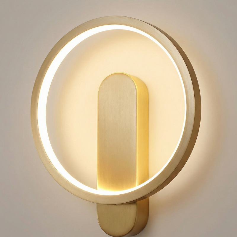 Varelia Mondwandlampe – Rundes Design mit Drei Lichtfarben