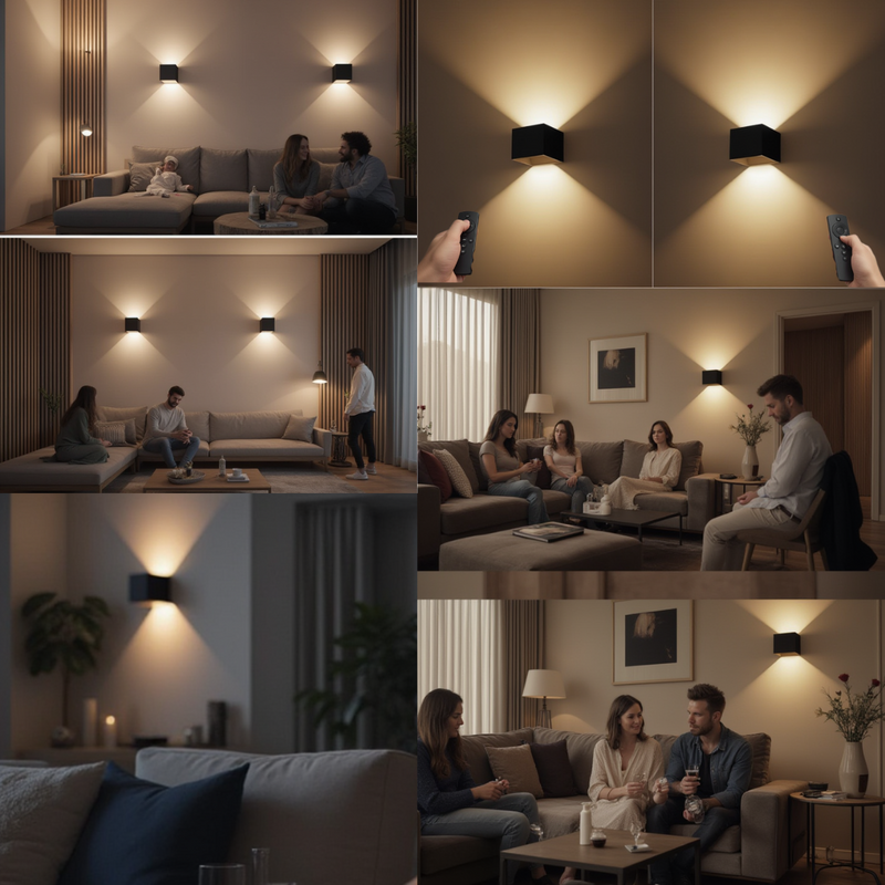 Lunavera Wandleuchte – Kabellose LED-Beleuchtung mit Fernbedienung
