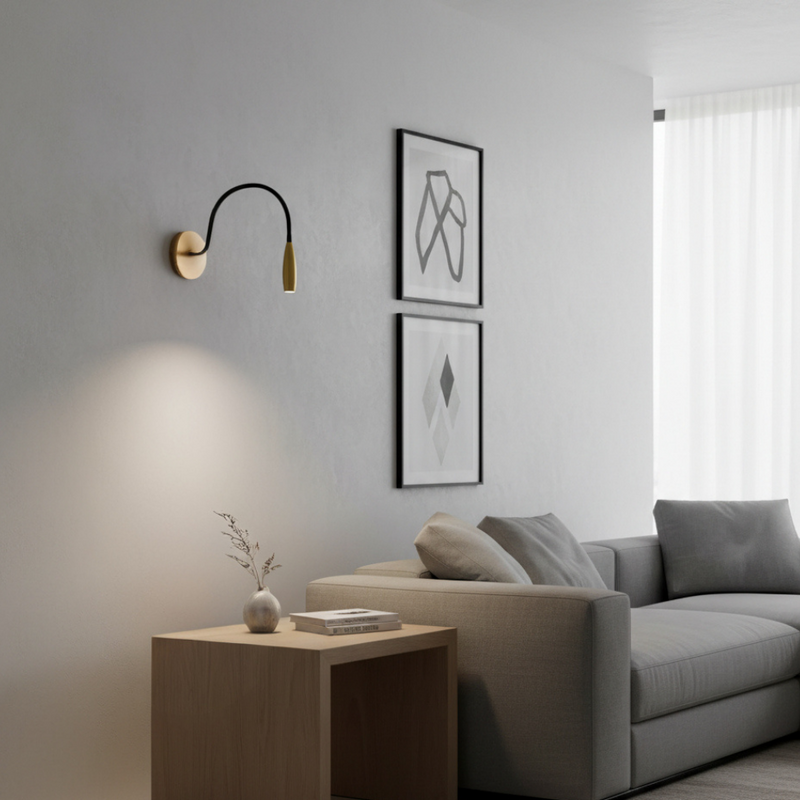 Lunavik LED Wandleuchte – Verstellbare Lesebeleuchtung mit Schwanenhals