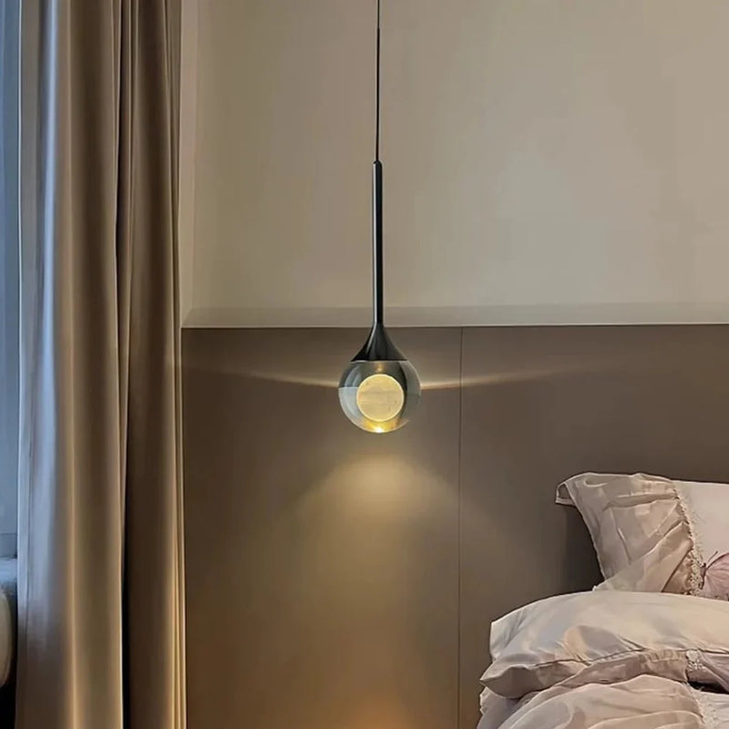 Norevexa Kristall LED Hängeleuchte – Kugelförmiges Design