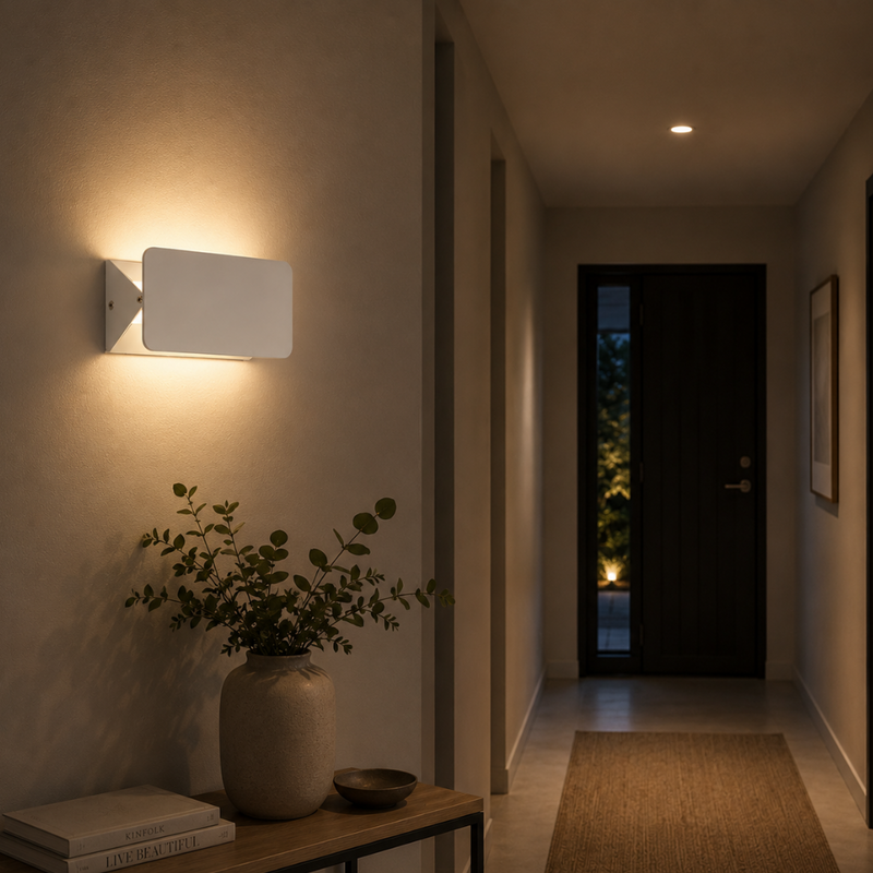 Calzena LED Wandlampe – Weißes Minimalistisches Design