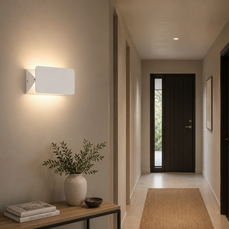 Calzena LED Wandlampe – Weißes Minimalistisches Design