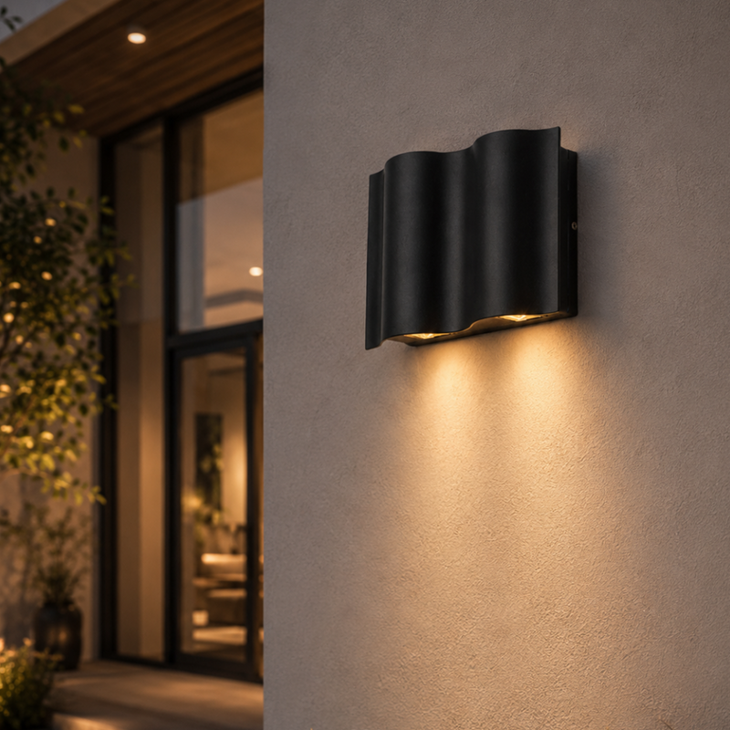 Zaviona Up & Down LED Außenwandlampe – Moderne Fassadenbeleuchtung