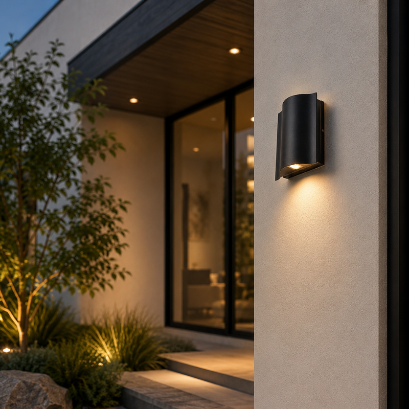 Zaviona Up & Down LED Außenwandlampe – Moderne Fassadenbeleuchtung