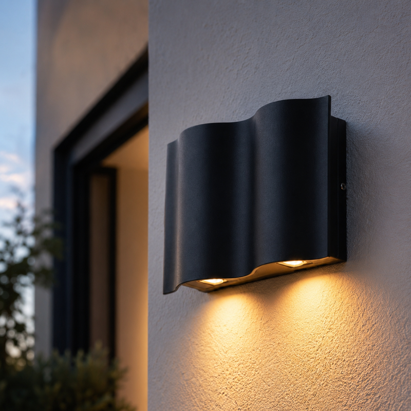 Zaviona Up & Down LED Außenwandlampe – Moderne Fassadenbeleuchtung