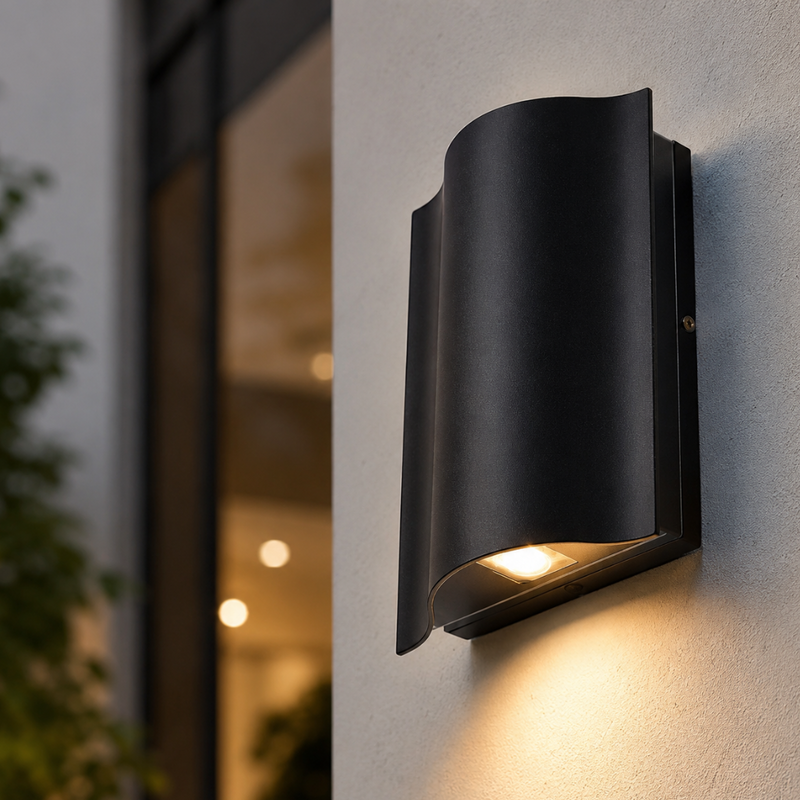 Zaviona Up & Down LED Außenwandlampe – Moderne Fassadenbeleuchtung