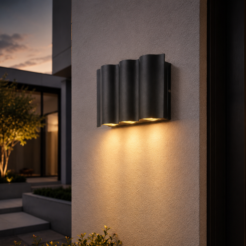 Zaviona Up & Down LED Außenwandlampe – Moderne Fassadenbeleuchtung