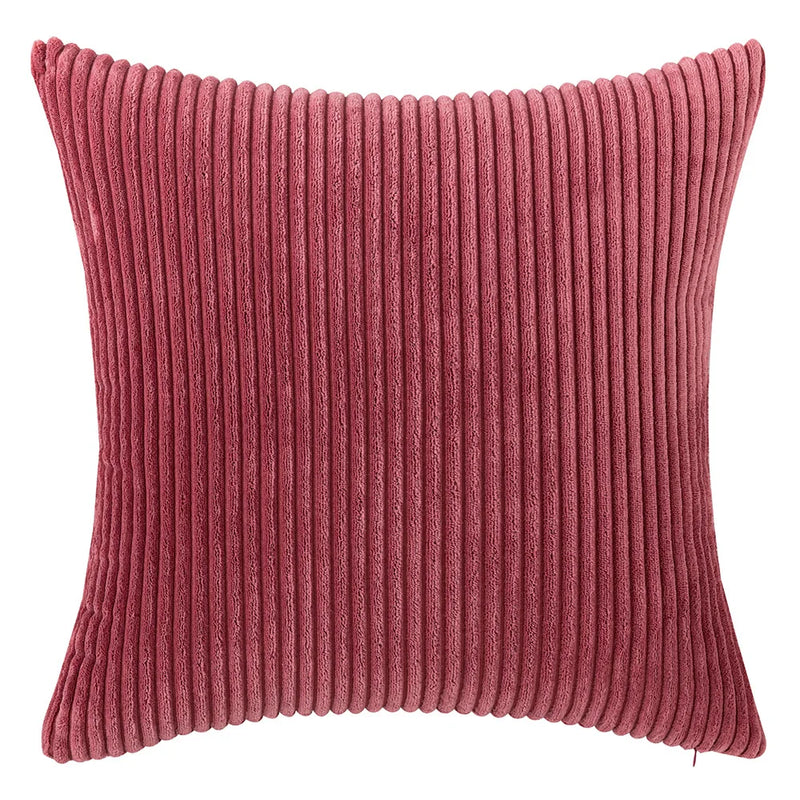 Varevyn Dekokissenbezug – Gestreiftes Corduroy mit Weicher Textur