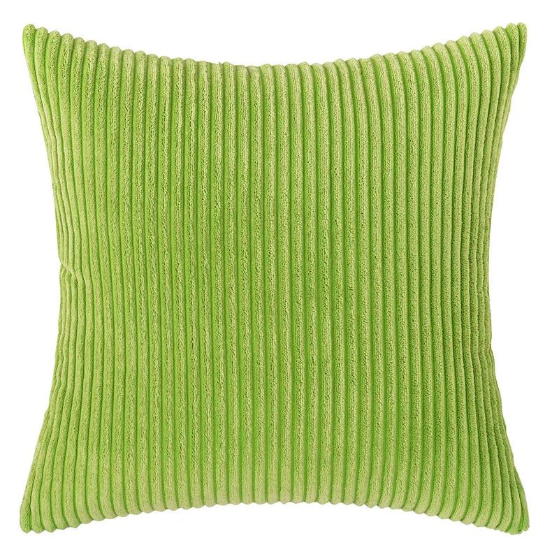 Varevyn Dekokissenbezug – Gestreiftes Corduroy mit Weicher Textur