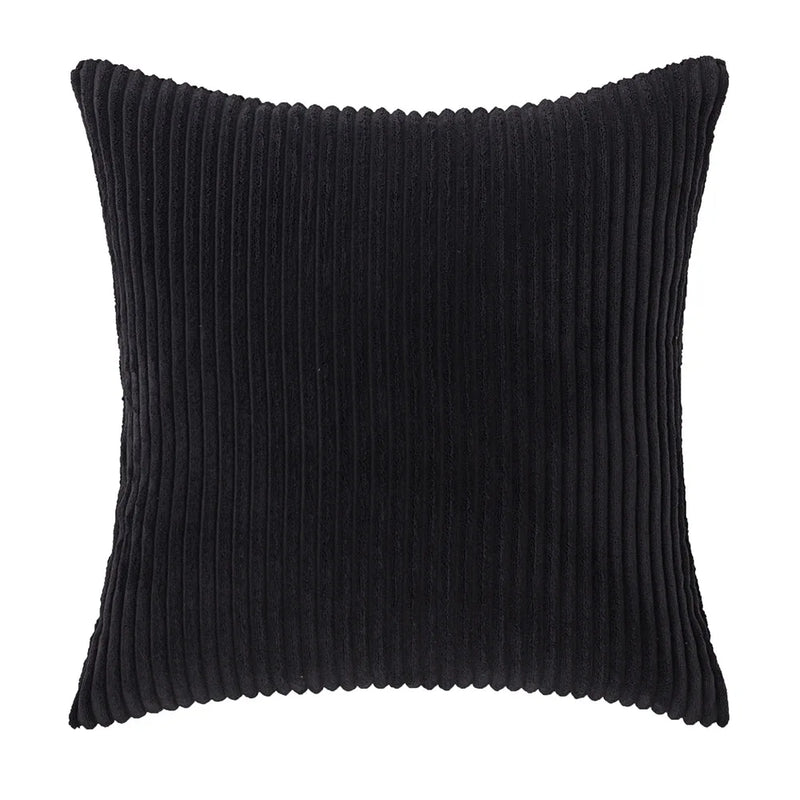 Varevyn Dekokissenbezug – Gestreiftes Corduroy mit Weicher Textur