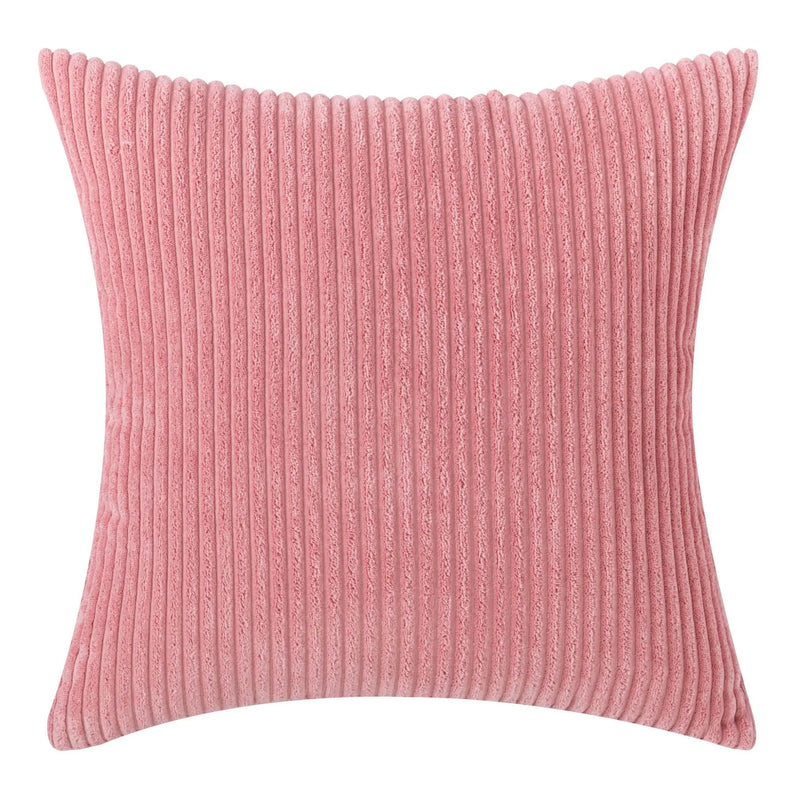 Varevyn Dekokissenbezug – Gestreiftes Corduroy mit Weicher Textur