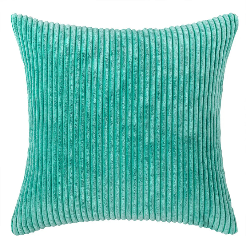 Varevyn Dekokissenbezug – Gestreiftes Corduroy mit Weicher Textur