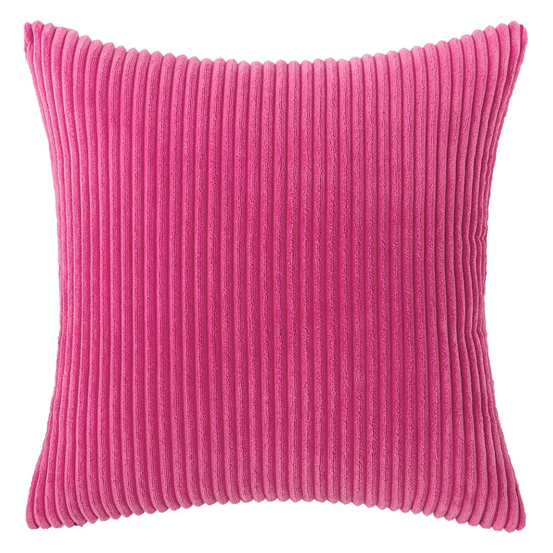 Varevyn Dekokissenbezug – Gestreiftes Corduroy mit Weicher Textur