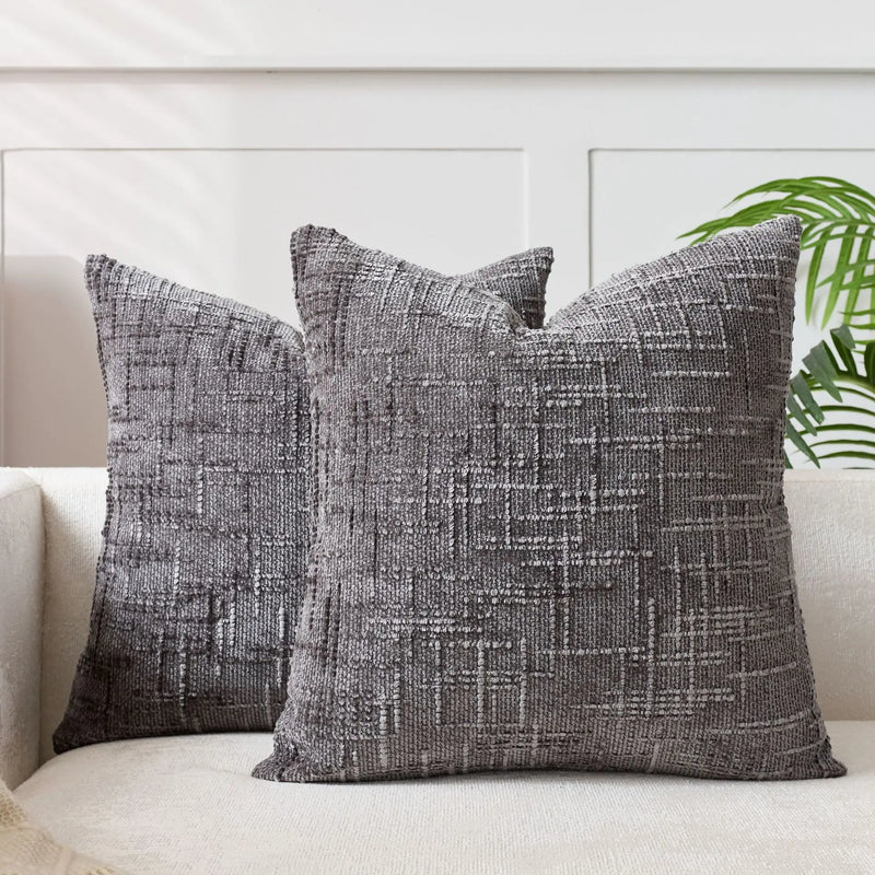 Chenille Kissenbezug mit Bambusstruktur für ein luxuriöses und warmes Interieur