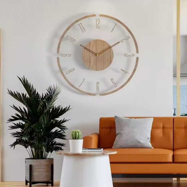 Veltrana Holz Wanduhr – Stilvolles Quartz-Uhrwerk