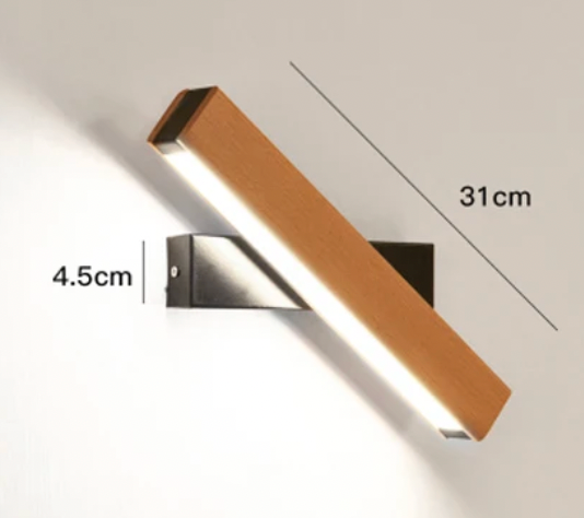 Sorevian Wandleuchte – Japanisches Minimalistisches Design mit Drehbarem LED