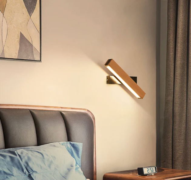 Nivara Japanische Wandlampe – Minimalistische LED mit Drehbarem Design