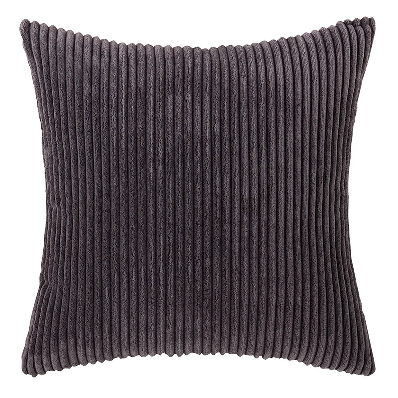 Varevyn Dekokissenbezug – Gestreiftes Corduroy mit Weicher Textur