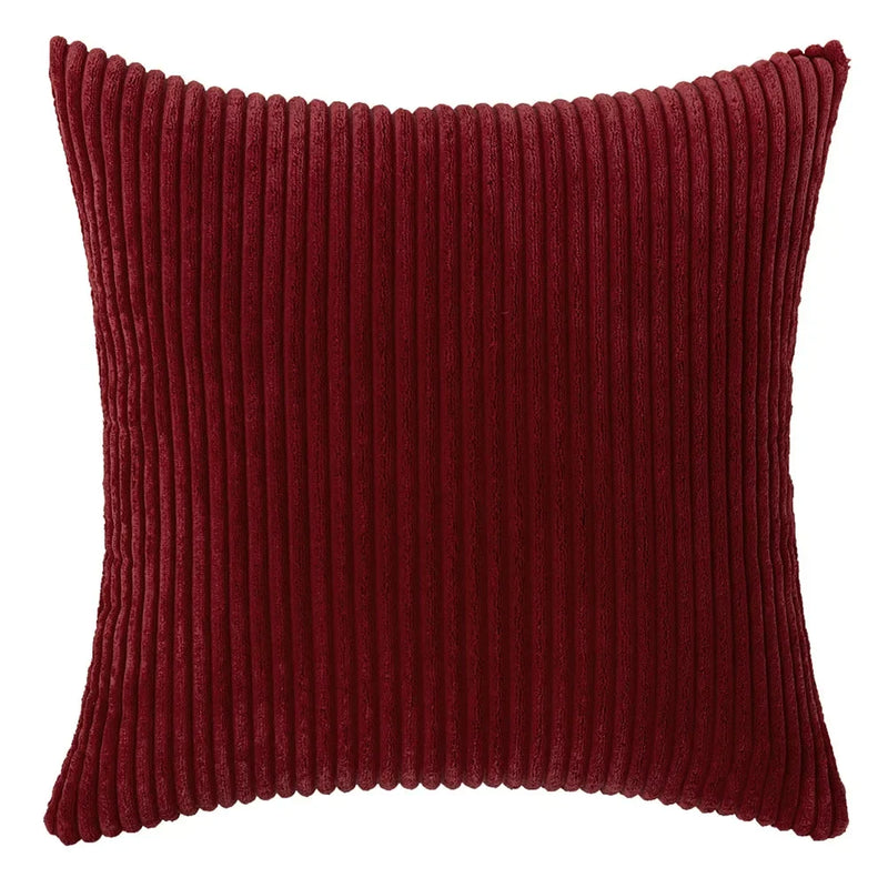 Varevyn Dekokissenbezug – Gestreiftes Corduroy mit Weicher Textur