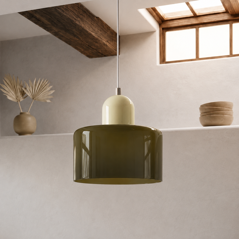Pendelleuchte mit erweitertem Halo Design
