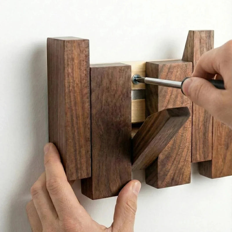 Arvesso Wandgarderobe – Holzdesign mit Klavier-inspirierten Haken