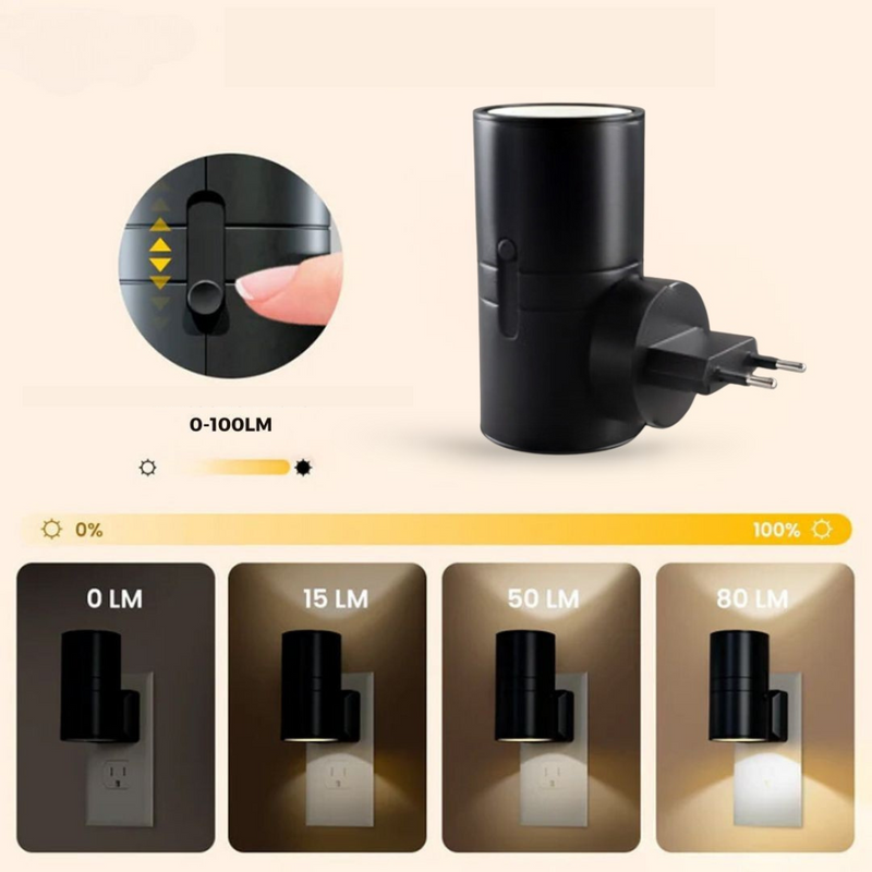 Veltrix Nachtlampe – Bauhaus Design mit Dimmbarem LED