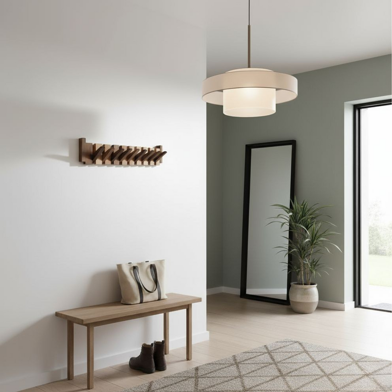Melvairo Wandgarderobe – Holzdesign mit Klavier-inspirierten Haken