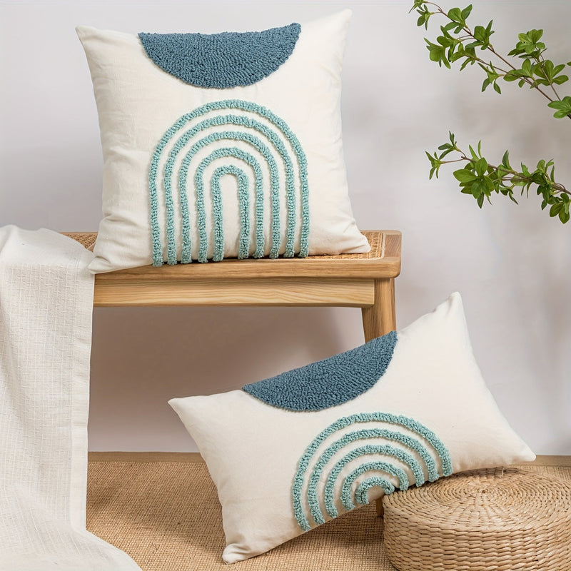 Sorvella Kissenbezug – Halbrund Geometrisches Design