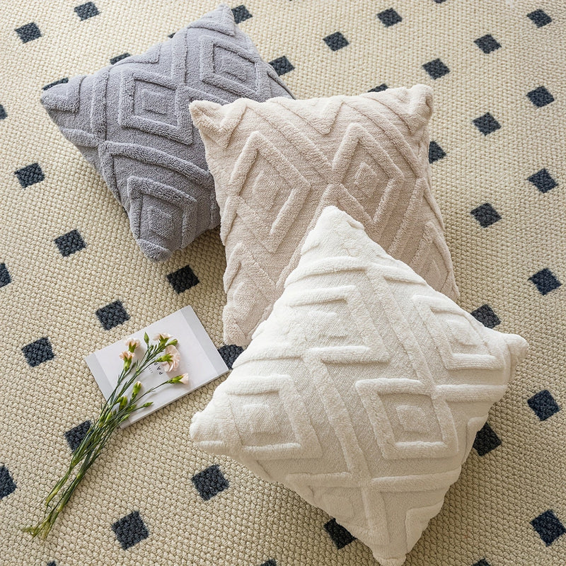 Averelle Kissenbezüge – Boho Jacquard mit Geometrischem Muster