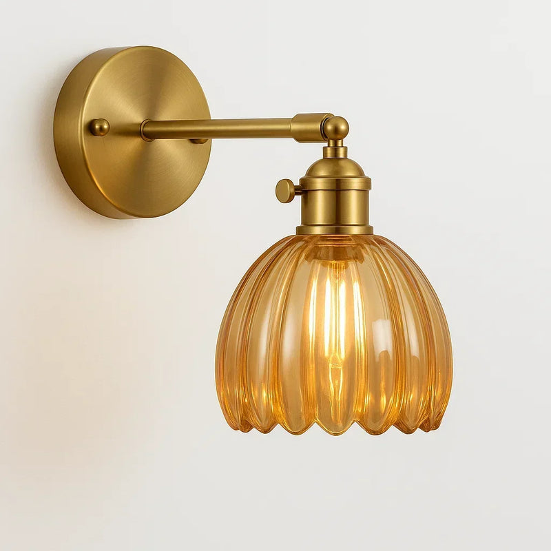 Velisara Wandlampe – Gläsernes Blumen-Design