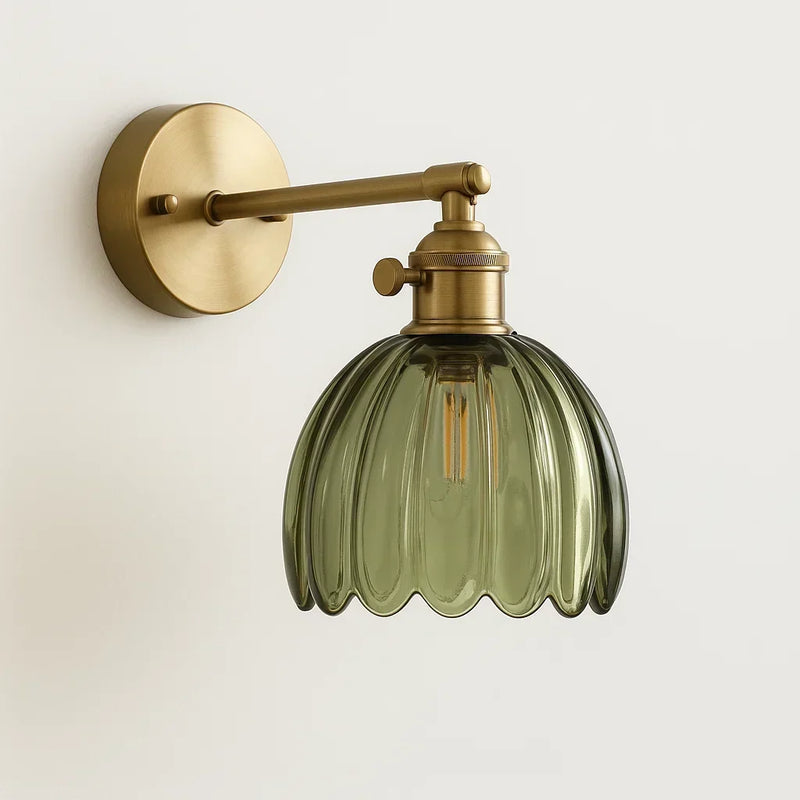 Velisara Wandlampe – Gläsernes Blumen-Design
