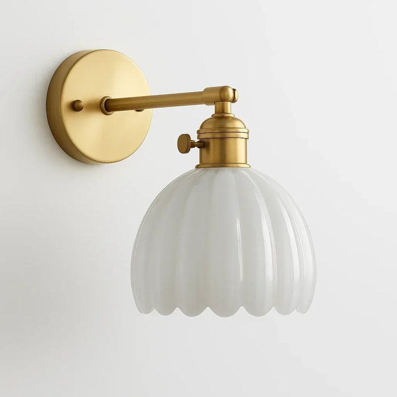Velisara Wandlampe – Gläsernes Blumen-Design