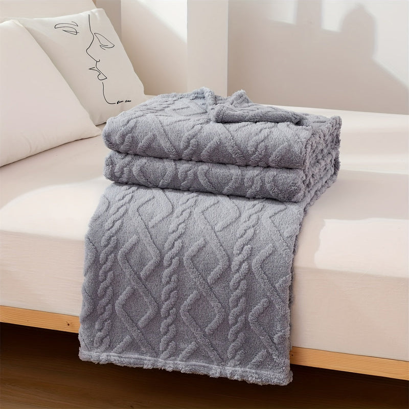 Sorvane Plaid – Strickdesign mit Relief für Wärme