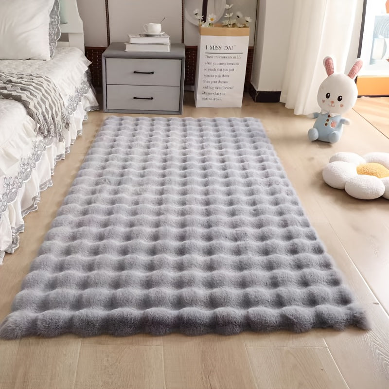Velmira Antirutsch Teppich – Extra Flauschiges Bubble Design