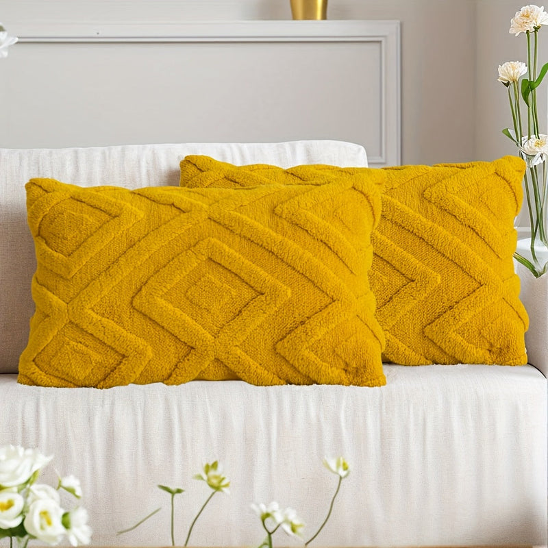 Averelle Kissenbezüge – Boho Jacquard mit Geometrischem Muster