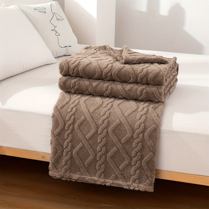 Sorvane Plaid – Strickdesign mit Relief für Wärme