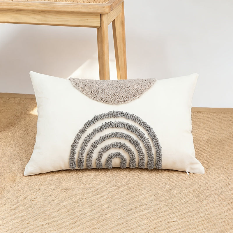 Sorvella Kissenbezug – Halbrund Geometrisches Design